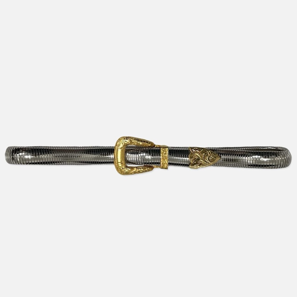 Elegant Black and Gold Women's Belt